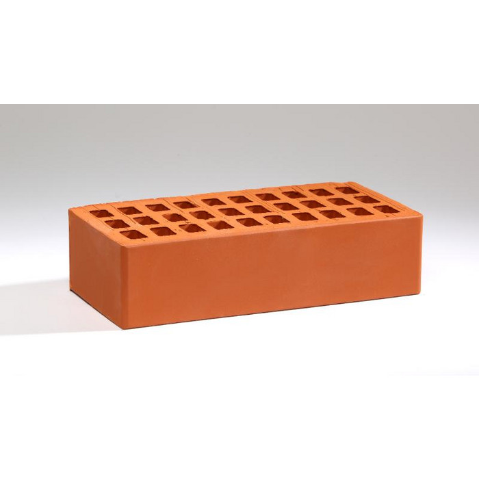 Кирпич керамический облицовочный пустотелый Воротынский КЗ Красный гладкий 1НФ, 250х120х65 мм фото 2