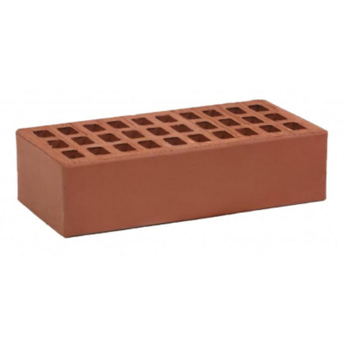 Кирпич керамический облицовочный пустотелый Воротынский КЗ Бордо гладкий 1НФ, 250х120х65 мм фото 2