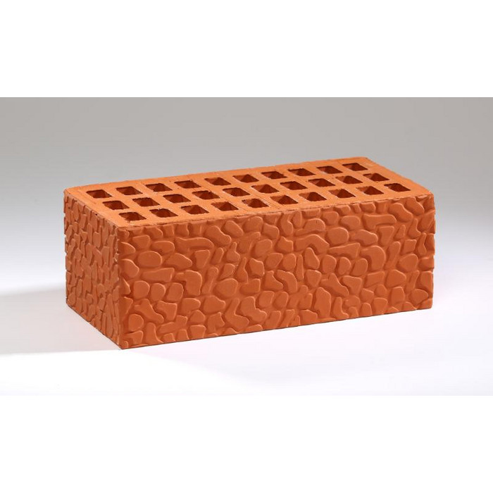 Кирпич керамический облицовочный пустотелый Воротынский КЗ Красный черепашка 1,4НФ, 250х120х88 мм фото 2