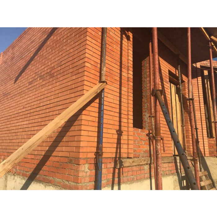 Кирпич керамический облицовочный пустотелый Воротынский КЗ Персик УС рустик 1,4НФ, 250х120х88 мм фото 4