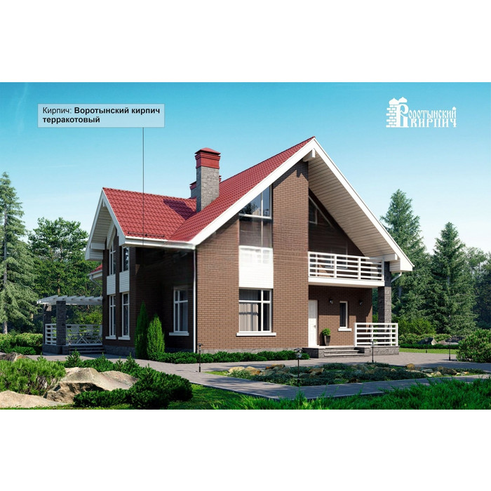 Кирпич керамический облицовочный пустотелый Воротынский КЗ Терракот УС нео 1НФ, 250х120х65 мм фото 3