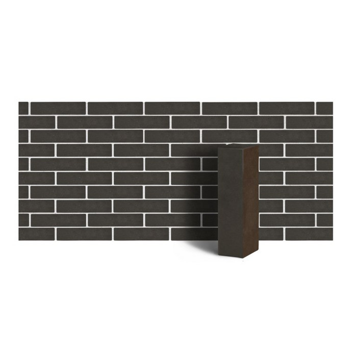 Клинкер фасадный ЛСР Нева-Хаус полнотелый коричневый ангобированный тип 7Т 0,48NF