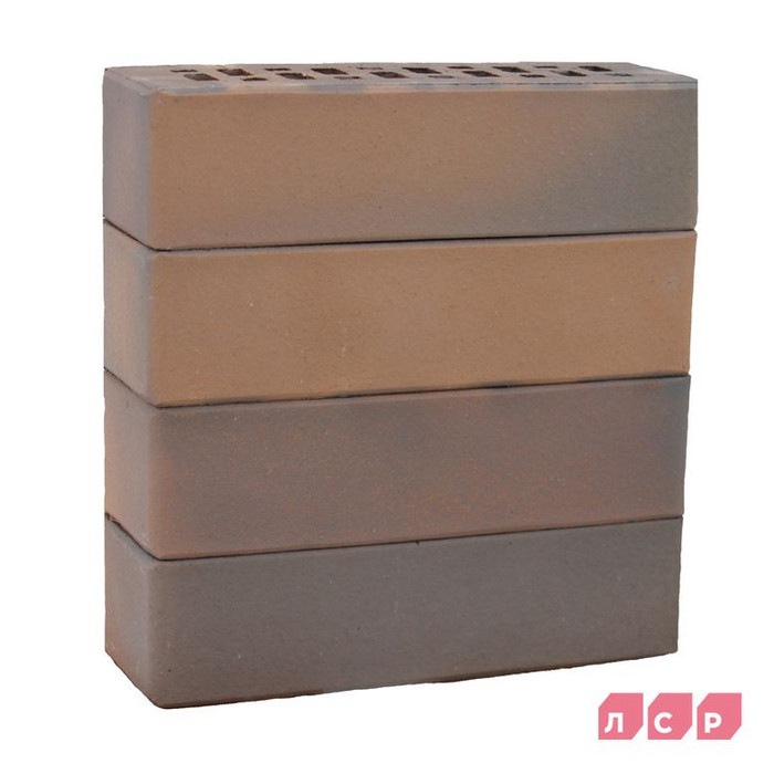 Клинкер фасадный ЛСР Нева-Хаус светло-коричневый флэш 