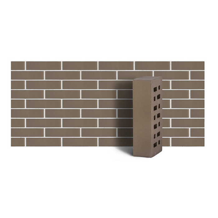 Клинкер фасадный ЛСР ЗИЛАРТ серый (5,0%) б/ф 0,54NF гладкий