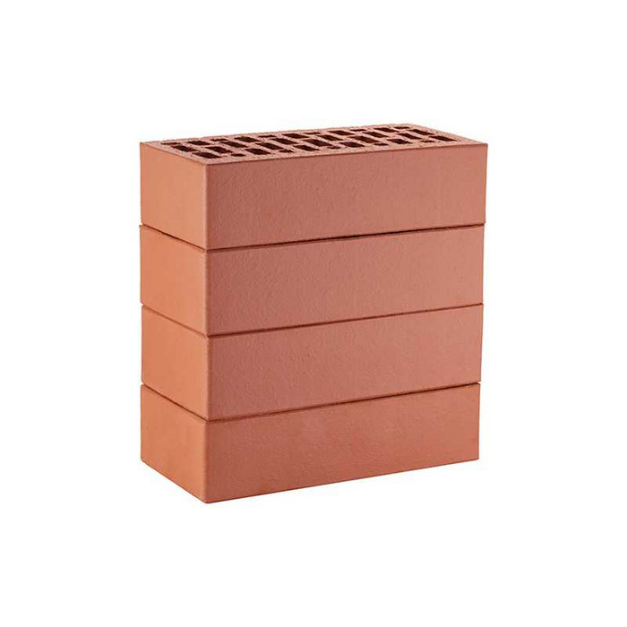 Кирпич облицовочный ЛСР красный гладкий М175 250х120х65 мм