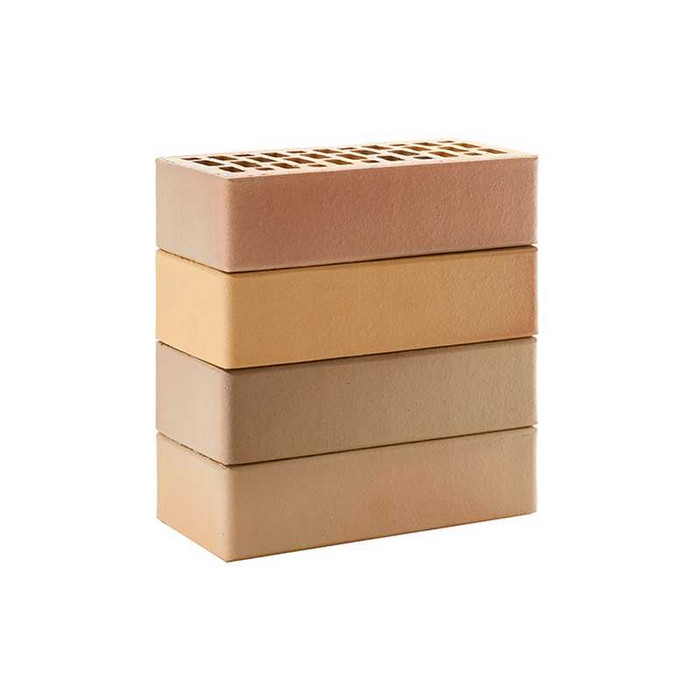 Кирпич облицовочный ЛСР пшеничный флэш гладкий 250х120х65 мм