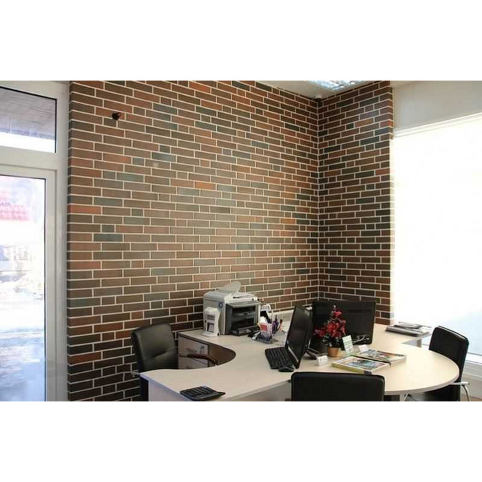 Кирпич облицовочный Terca Red flame редуцированный гладкий, 250х120х65 мм фото 3