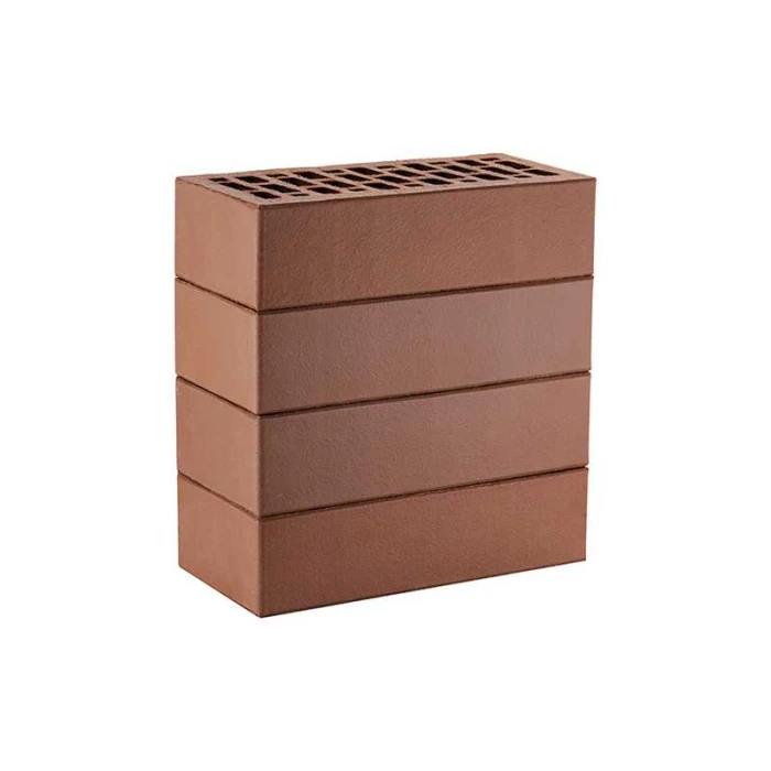 Кирпич облицовочный ЛСР коричневый гладкий, утолщенные стенки, М175, 250х120х65 мм