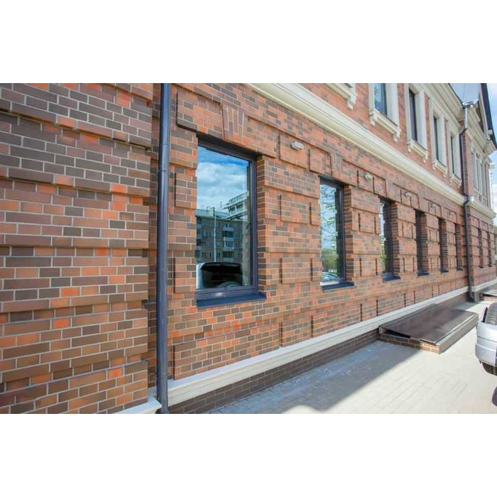 Кирпич облицовочный ЛСР красный флэшинг гладкий, утолщенные стенки, М175, 250х120х65 мм фото 10