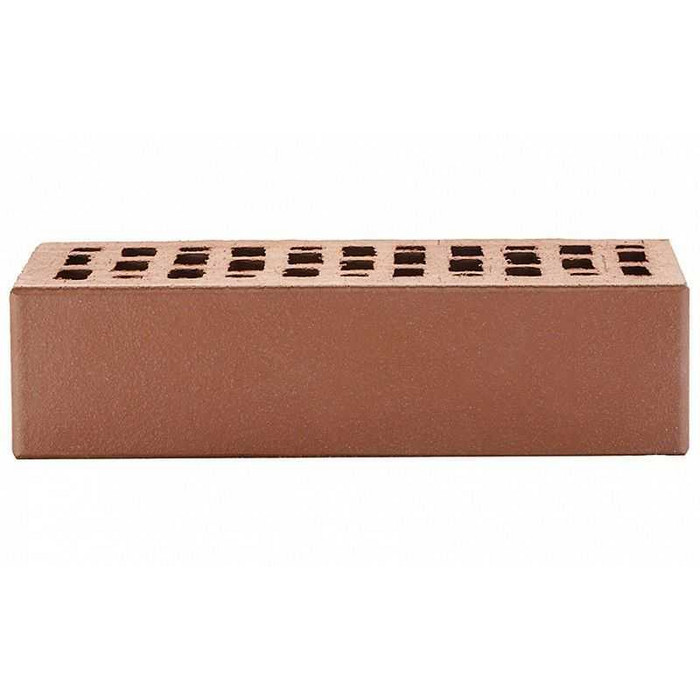 Кирпич облицовочный ЛСР коричневый гладкий М175 250х120х65 мм фото 4