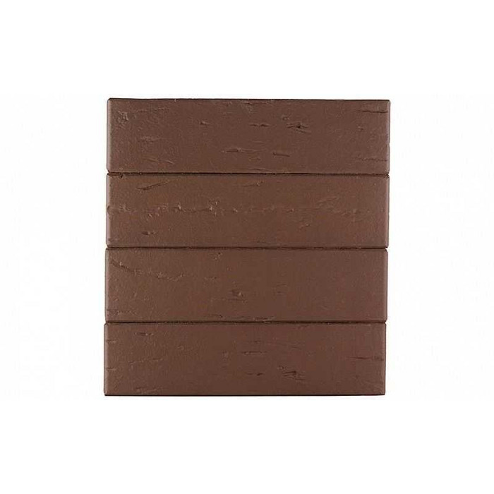 Кирпич облицовочный ЛСР темно-коричневый рустик, утолщенные стенки, М175, 250х120х65 мм фото 5