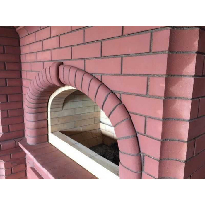 Кирпич облицовочный полнотелый радиусный КС-Керамик красный гладкий, 250х120х65 мм фото 4