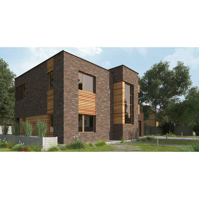 Кирпич BRAER облицовочный БРАЕР кладка Глосса, 1НФ, 250х120х65 мм фото 4