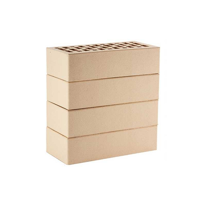 Кирпич облицовочный ЛСР слоновая кость гладкий М175 250х120х65 мм