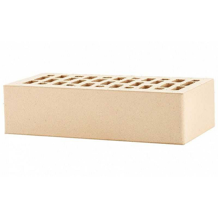 Кирпич облицовочный ЛСР слоновая кость гладкий М175 250х120х65 мм фото 4