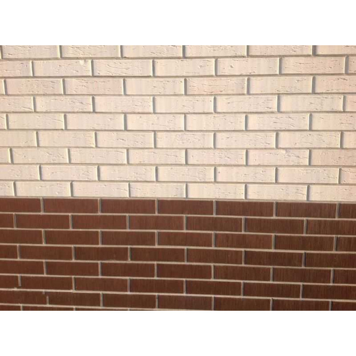 Кирпич облицовочный ЛСР белый рустик M175 250х120х65 мм фото 8