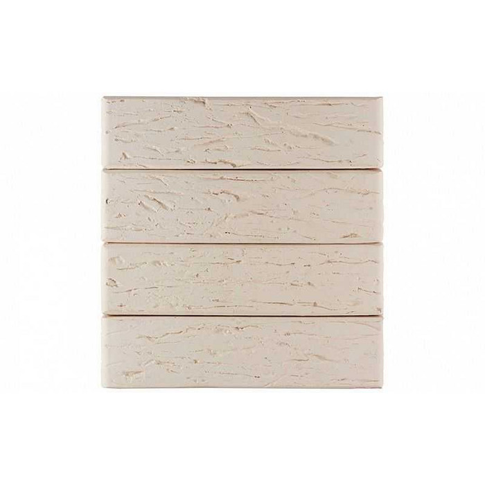 Кирпич облицовочный ЛСР белый рустик M175 250х120х65 мм фото 5