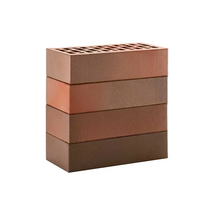 Кирпич облицовочный ЛСР красный флэшинг гладкий М175, 250х120х65 мм