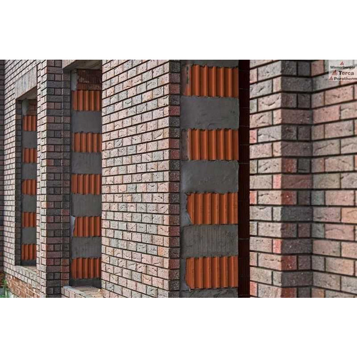 Кирпич Terca Red flame редуцированный с песком облицовочный, 250х85х65 мм фото 9