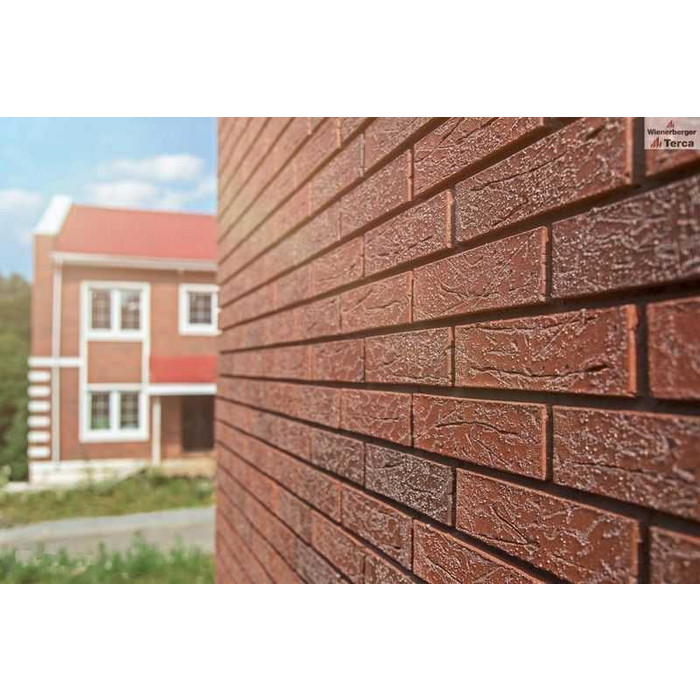 Кирпич Terca Red flame редуцированный с песком облицовочный, 250х85х65 мм фото 7