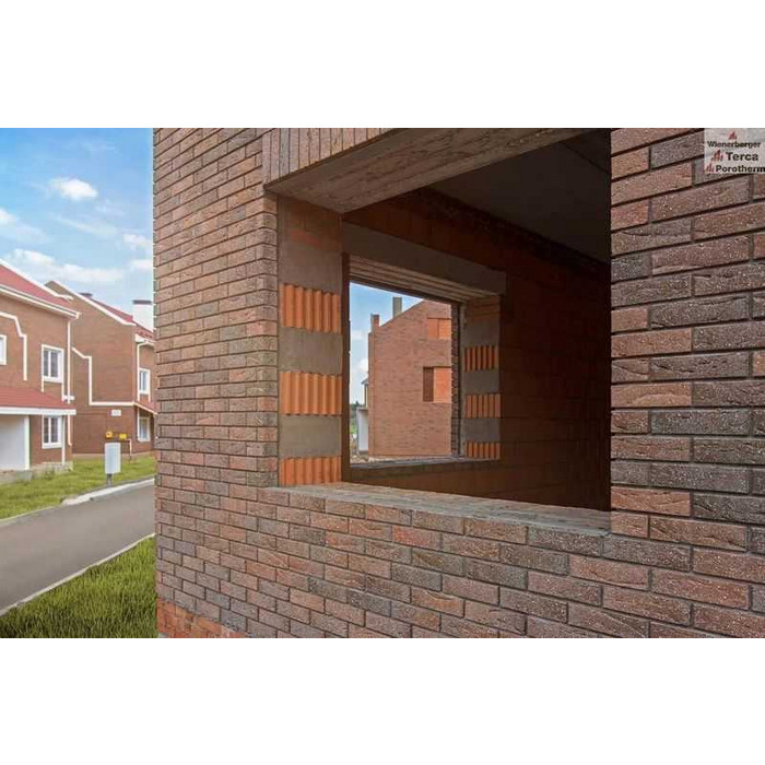 Кирпич Terca Red flame редуцированный с песком облицовочный, 250х85х65 мм фото 10