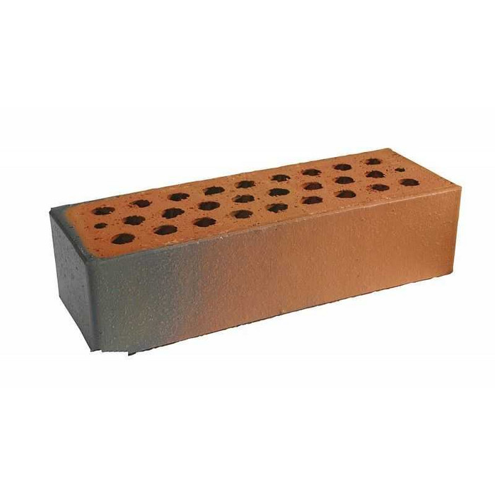 Кирпич облицовочный Terca Red flame пустотелый гладкий, 250х85х65 мм фото 2