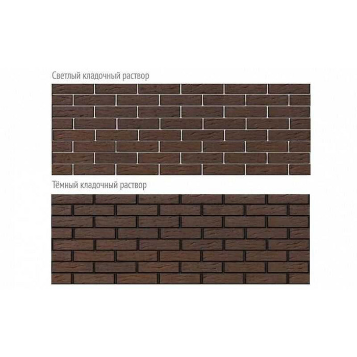Кирпич облицовочный BRAER коричневый риф, 250х85х65 мм фото 2