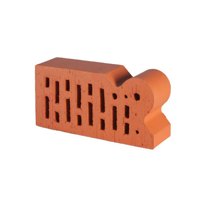 Кирпич облицовочный радиусный пустотелый Lode Janka F20 гладкий, 250х120х65 мм