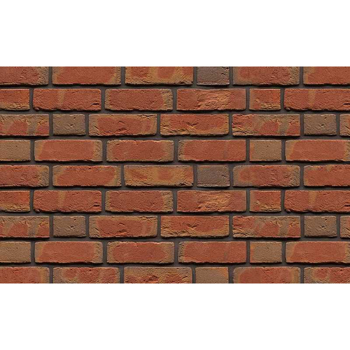 Кирпич облицовочный Muhr Nr 62, Edwardian Multi Red, 215х102х65 мм