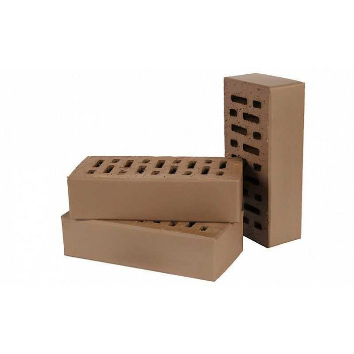 Кирпич облицовочный пустотелый Lode Brunis гладкий, 250х120х65 мм фото 2