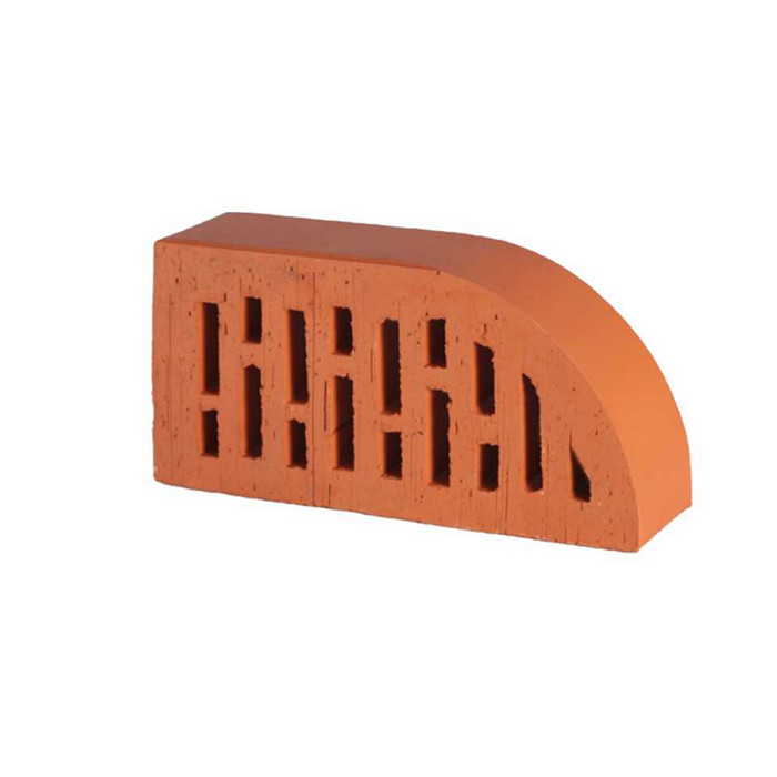 Кирпич облицовочный радиусный пустотелый Lode Janka F17 гладкий, 250х120х65 мм