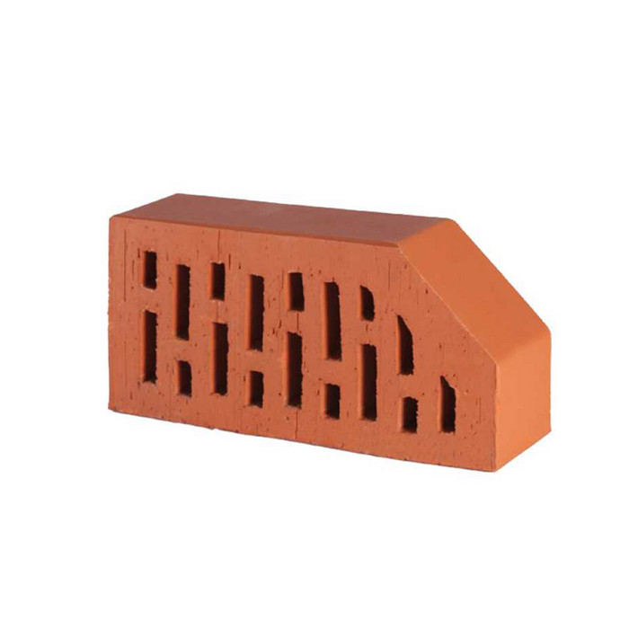 Кирпич облицовочный радиусный пустотелый Lode Janka F6 гладкий, 250х120х65 мм