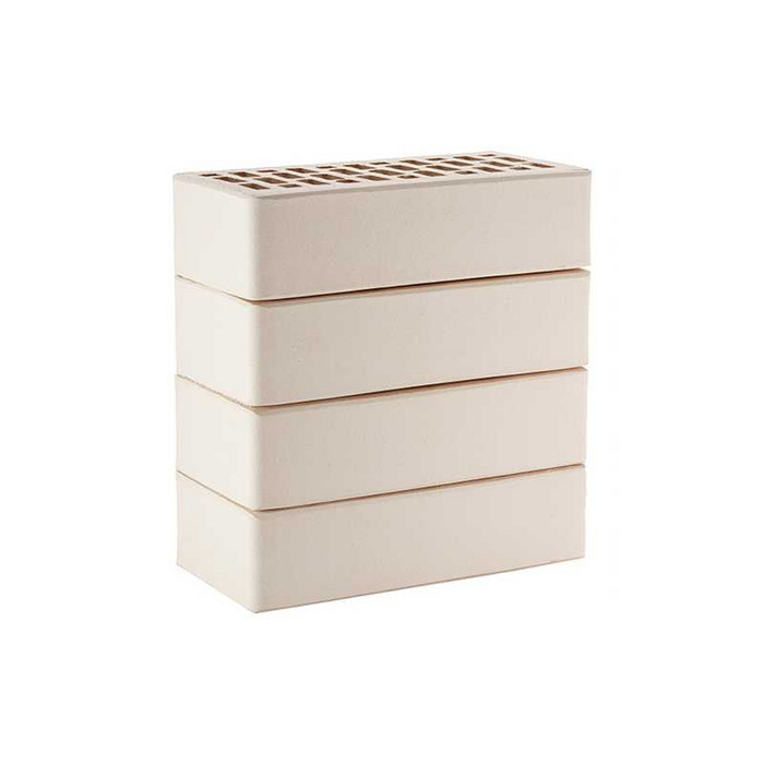 Кирпич облицовочный ЛСР белый гладкий, M175 ТУ, 250х120х65 мм