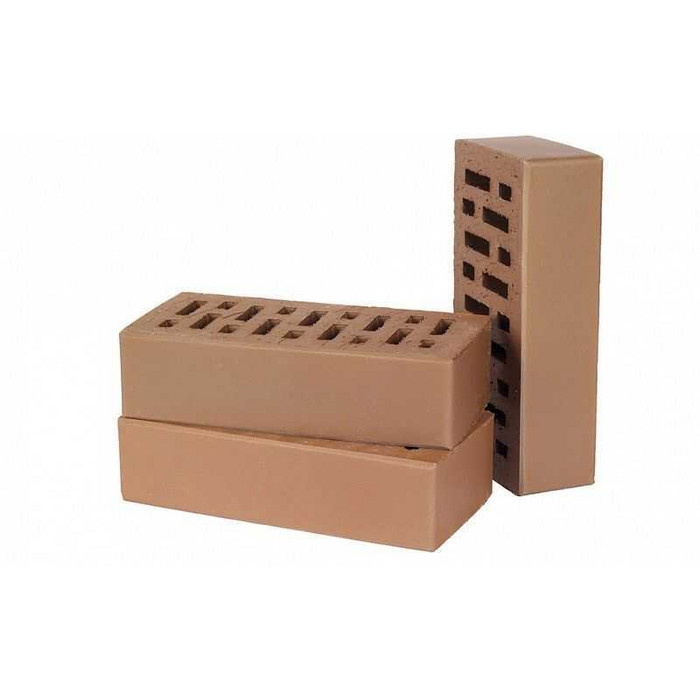 Кирпич облицовочный пустотелый Lode Rudis гладкий, 250х120х65 мм фото 2