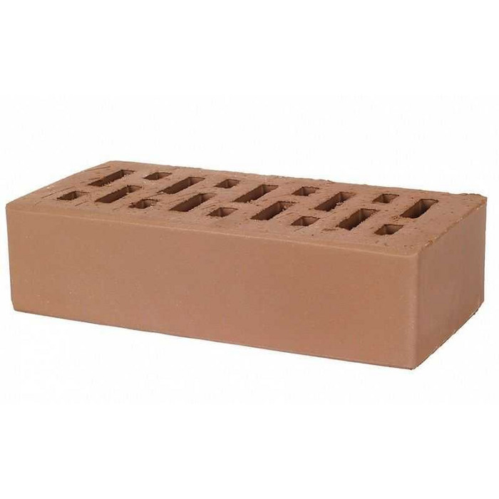 Кирпич облицовочный пустотелый Lode Rudis гладкий, 250х120х65 мм фото 4