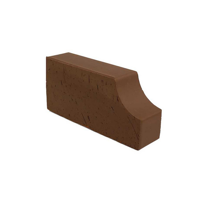 Кирпич облицовочный фигурный полнотелый Lode Brunis F13 гладкий, 250х120х65 мм