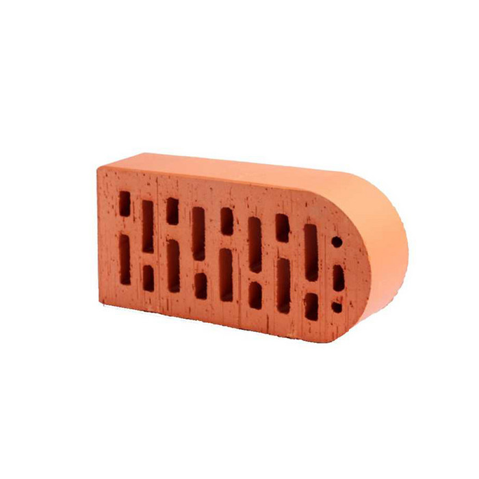 Кирпич облицовочный радиусный пустотелый Lode Janka F22 гладкий, 250х120х65 мм