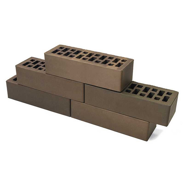 Кирпич облицовочный BRAER баварская кладка мокко, 250х85х65 мм