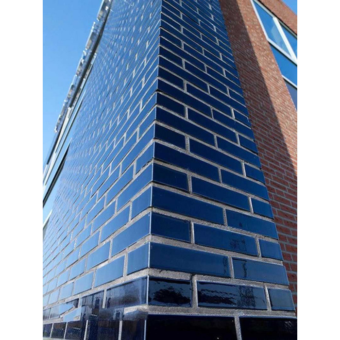 Кирпич облицовочный Terca Crystal Blauw SP, 210х100х50 мм фото 4