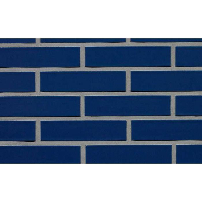Кирпич облицовочный Terca Crystal Blauw SP, 210х100х50 мм