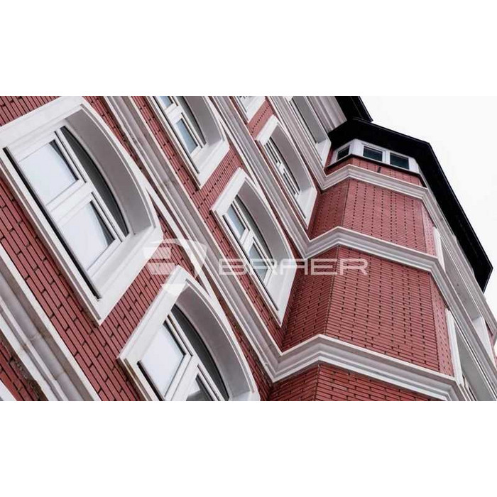 Кирпич облицовочный BRAER бордо гладкий, 250х120х65 мм фото 6