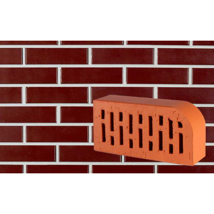 Кирпич облицовочный радиусный пустотелый Lode Andromeda F15 (R60) гладкий, 250х120х65 мм