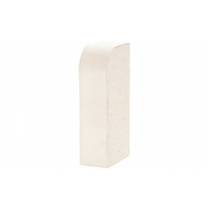 Кирпич облицовочный ЛСР R-60 радиусный, белый гладкий, 250х120х65 мм фото 2