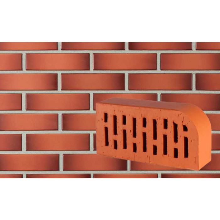 Кирпич облицовочный радиусный пустотелый Lode Gemini F15 (R60) гладкий, 250х120х65 мм