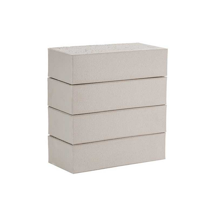 Кирпич облицовочный полнотелый ЛСР светло-серый гладкий, 250х120х65 мм