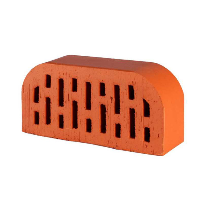 Кирпич облицовочный радиусный пустотелый Lode Janka F14 гладкий, 250х120х65 мм