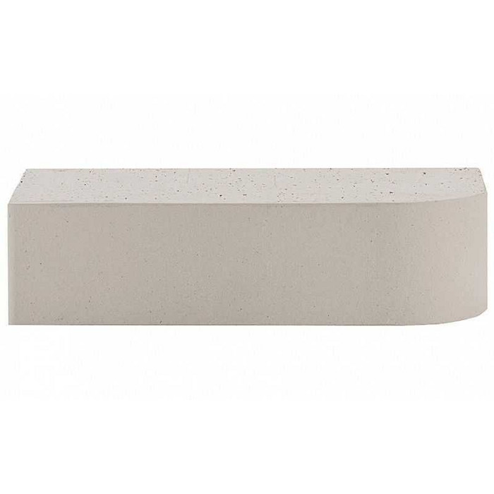 Кирпич облицовочный ЛСР R-60 радиусный, светло-серый гладкий, 250х120х65 мм фото 4