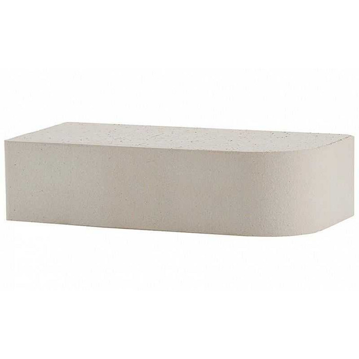 Кирпич облицовочный ЛСР R-60 радиусный, светло-серый гладкий, 250х120х65 мм фото 3