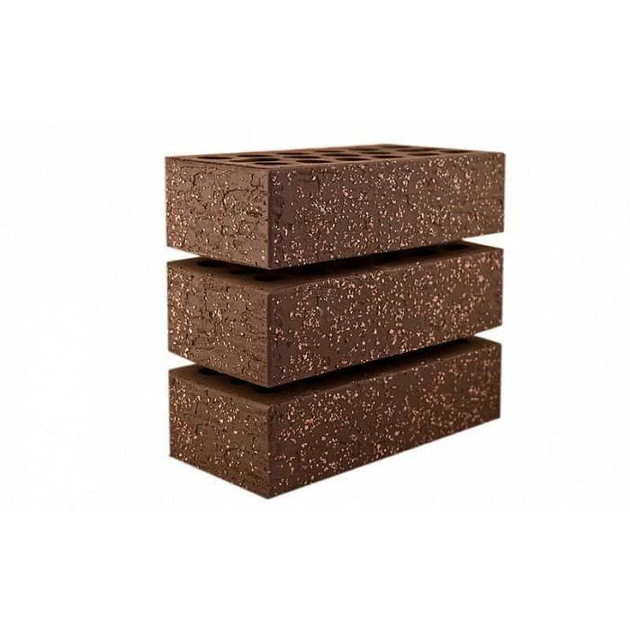 Кирпич облицовочный Kerma Premium Brown granite 250х120х65 мм фото 3