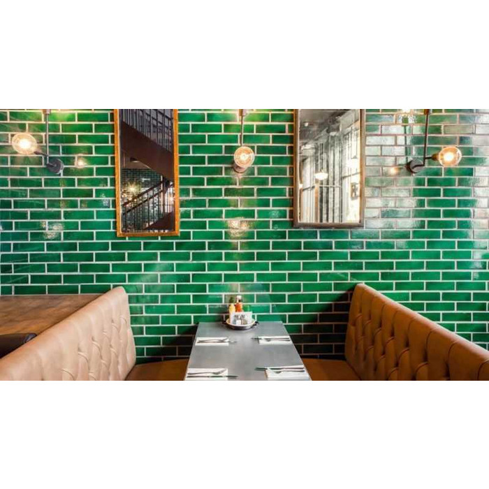 Глазурованный кирпич S.Anselmo Light green, 240х115х70 мм фото 2